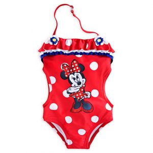 ชุดว่ายน้ำเด็ก Disney Minnie Mouse Swimsuit ของแท้ พร้อมส่ง