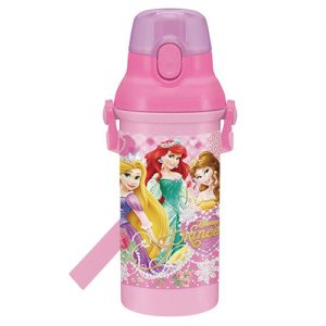 กระติกน้ำยกดื่ม มีสายสะพาย Disney Princess จากญี่ปุ่น ของแท้ พร้อมส่ง