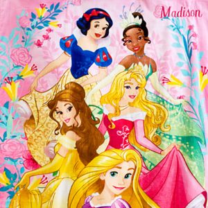 H7107 ผ้าเช็ดตัว Disney Princess Beach Towel ของแท้ พร้อมส่ง