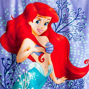 ผ้าเช็ดตัว Disney Ariel Beach Towel ของแท้ พร้อมส่ง