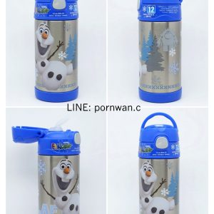 ขวดน้ำสแตนเลส Olaf Thermos Funtainer Bottle หลอดนิ่ม ของแท้ พร้อมส่ง