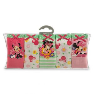 H1205 กางเกงในเด็กผู้หญิง Minnie Mouse Underwear Set -- 5-Pack