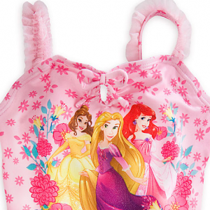 H1312 ชุดว่ายน้ำเด็ก Disney Princess Deluxe Swimsuit for Girls ของแท้ พร้อมส่ง