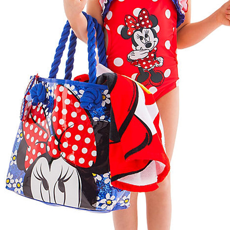 H3205 กระเป๋าใส่ชุดว่ายน้ำ Minnie Mouse Bow Swim Bag ของแท้ พร้อมส่ง