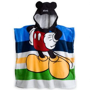 H7117 ผ้าเช็ดตัวเด็ก Mickey Mouse Hooded Towel for Kids ของแท้ พร้อมส่ง