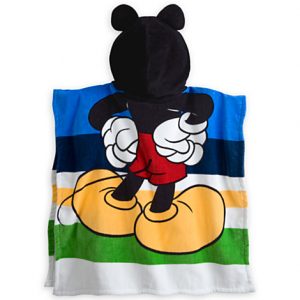 H7117 ผ้าเช็ดตัวเด็ก Mickey Mouse Hooded Towel for Kids ของแท้ พร้อมส่ง