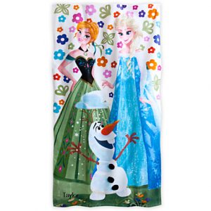 H7126 ผ้าเช็ดตัวเด็ก Disney Frozen Beach Towel ของแท้ พร้อมส่ง