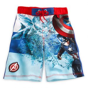 H1318 กางเกงว่ายน้ำเด็ก Captain America: Civil War Swim Trunks for Boys ของแท้ พร้อมส่ง
