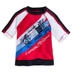 H1323 เสื้อว่ายน้ำเด็ก Car: Lightning McQueen Rash Guard for Boys ของแท้ พร้อมส่ง