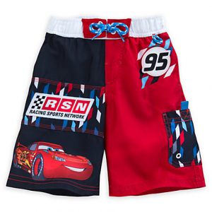 H1324 กางเกงว่ายน้ำเด็ก Car: Lightning McQueen Swim Trunks for Boys ของแท้ พร้อมส่ง