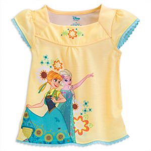 H1136 ชุดนอนเด็ก Frozen: Anna and Elsa Short Sleep Set for Girls ของแท้ พร้อมส่ง