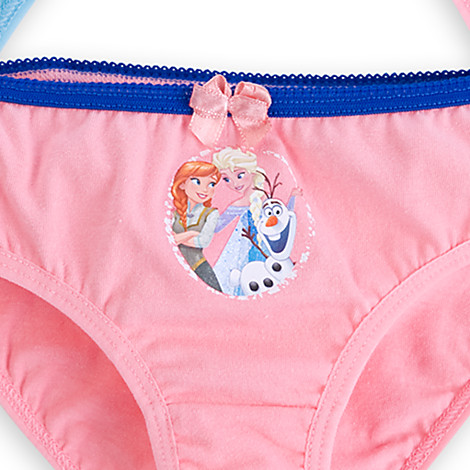 Size 4,7/8] H1222 กางเกงในเด็กผู้หญิง Frozen Underwear Set — 5-Pc. –