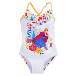 H1327 ชุดว่ายน้ำเด็ก Disney: Anna and Elsa Swimsuit for Girls