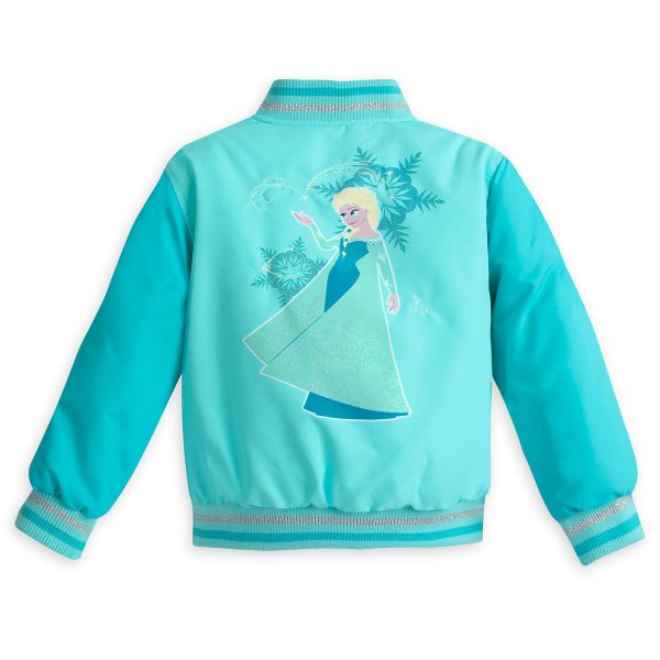 H1523 เสื้อกันหนาวเด็ก Disney: Elsa Varsity Jacket for Girls - Frozen